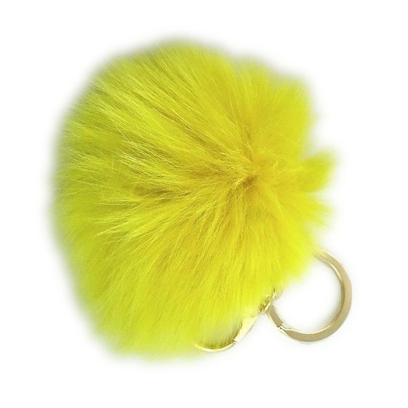 Fox Fur Pom Pom Key Chains - Picture 4 of 5